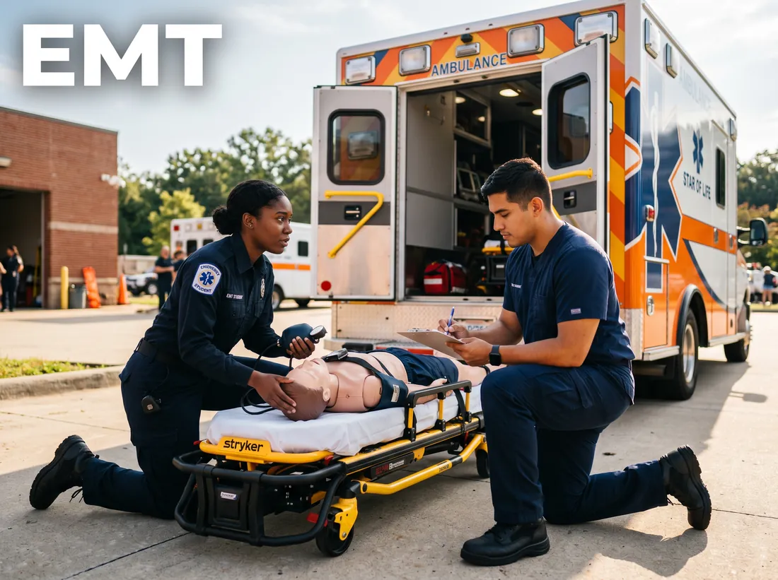 Emergency Medical Technician (EMT) training at Quest Nursing Education Center
