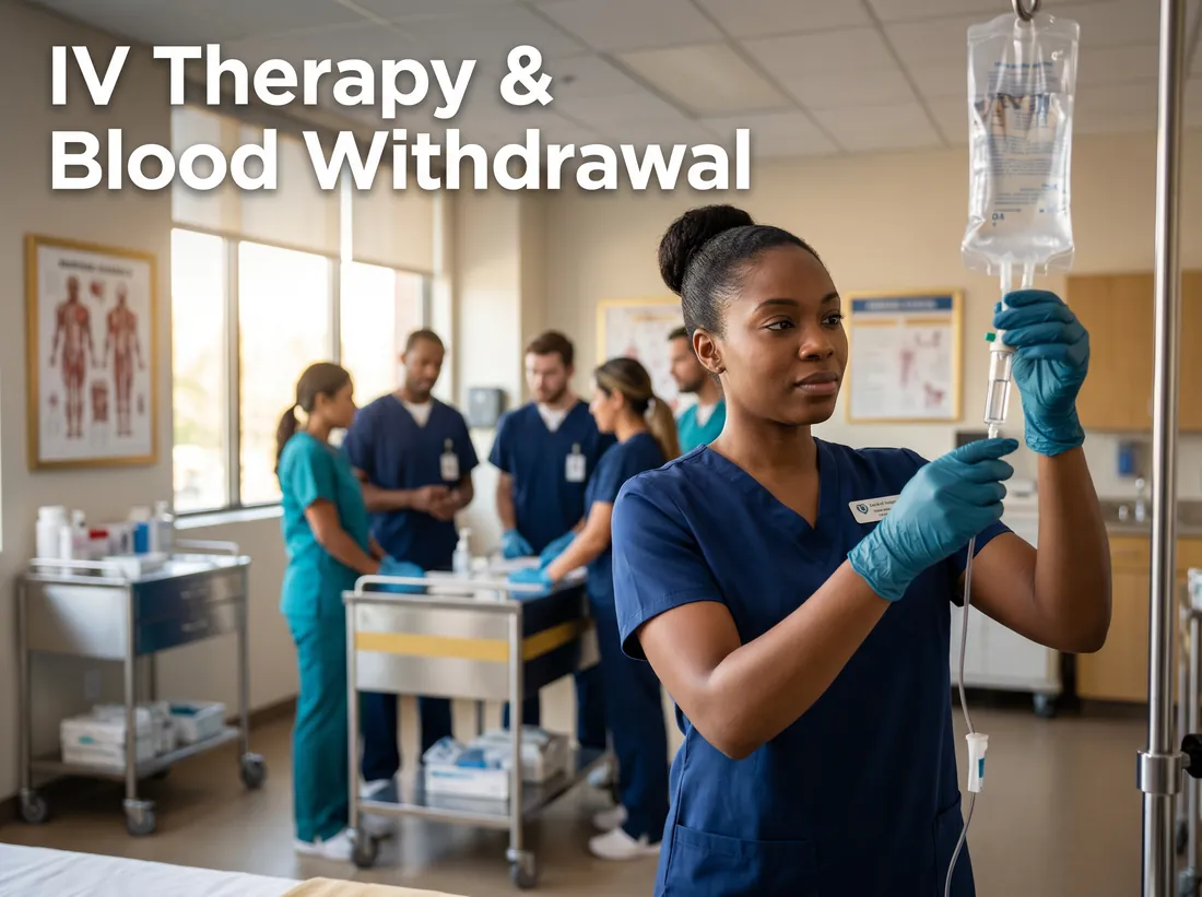 IV Therapy & Blood Withdrawal training at Quest Nursing Education Center