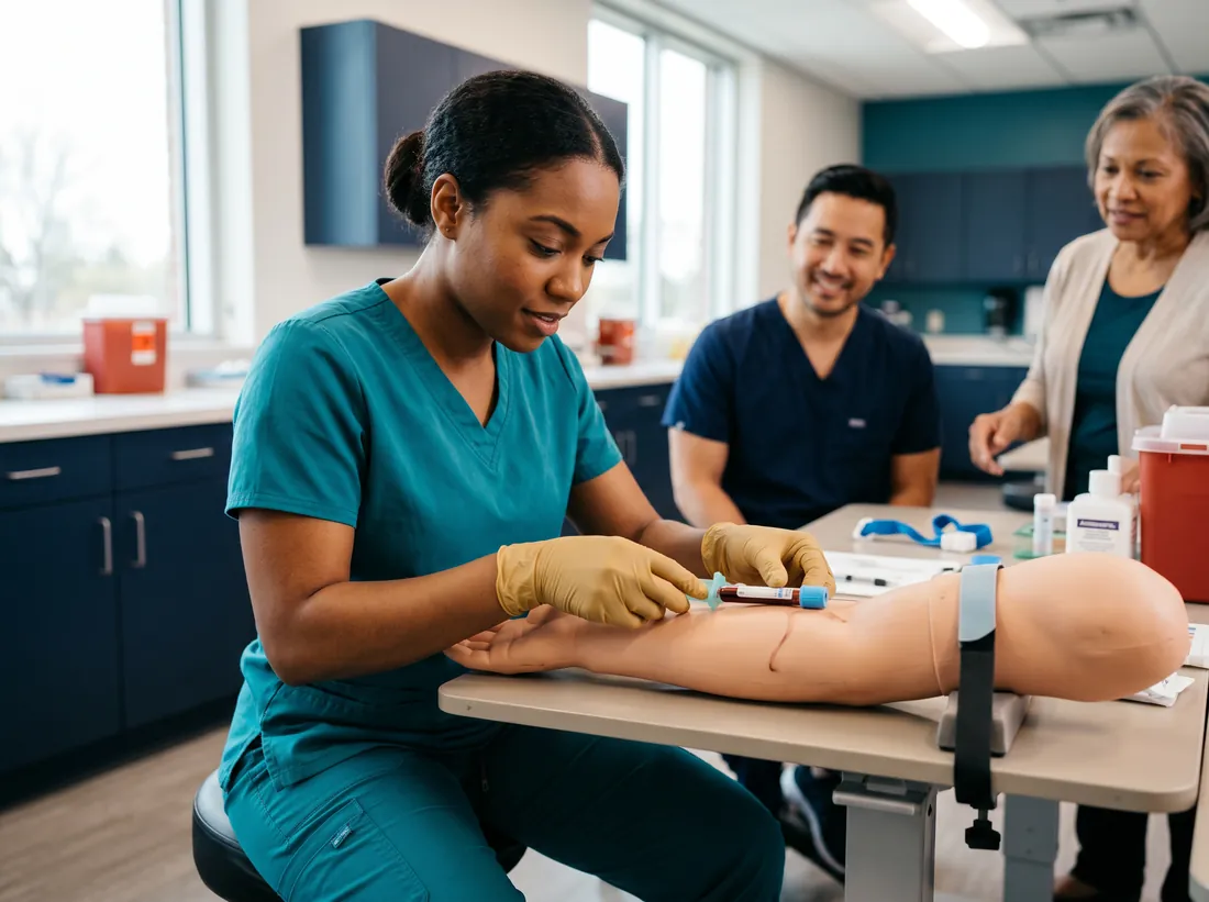 Phlebotomy Technician training at Quest Nursing Education Center