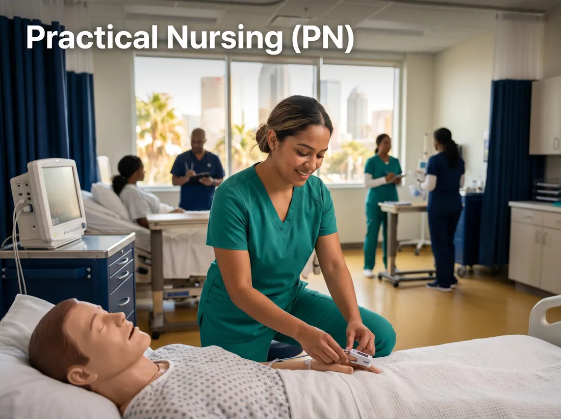 Practical Nursing (PN) training at Quest Nursing Education Center